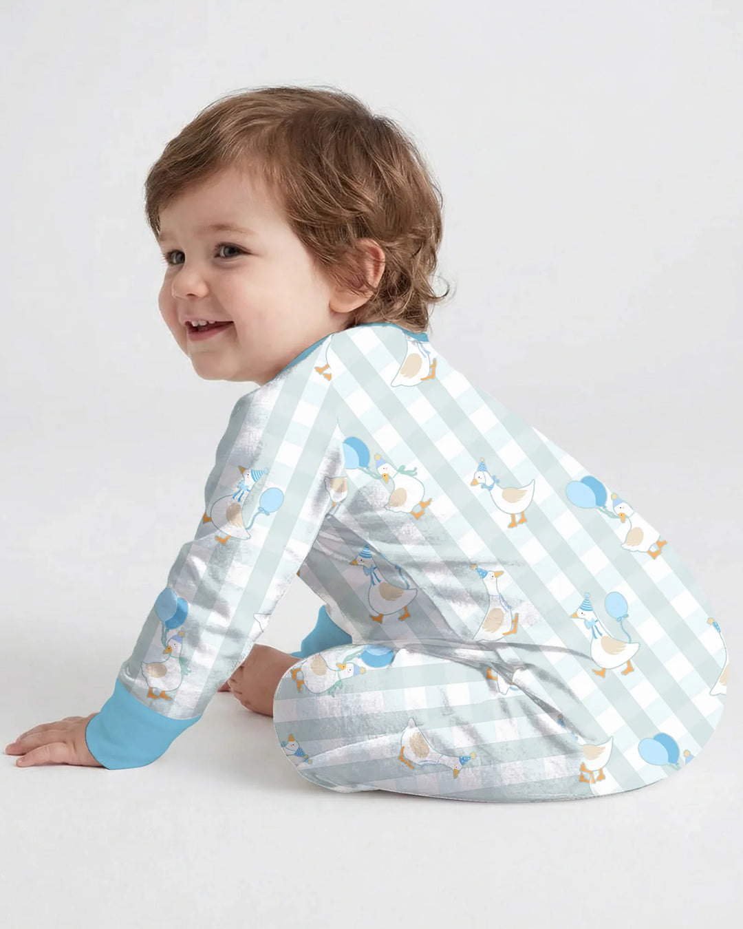 Custom Embroidered Birthday Boy/Girl Baby Bamboo Convertible Zippy
