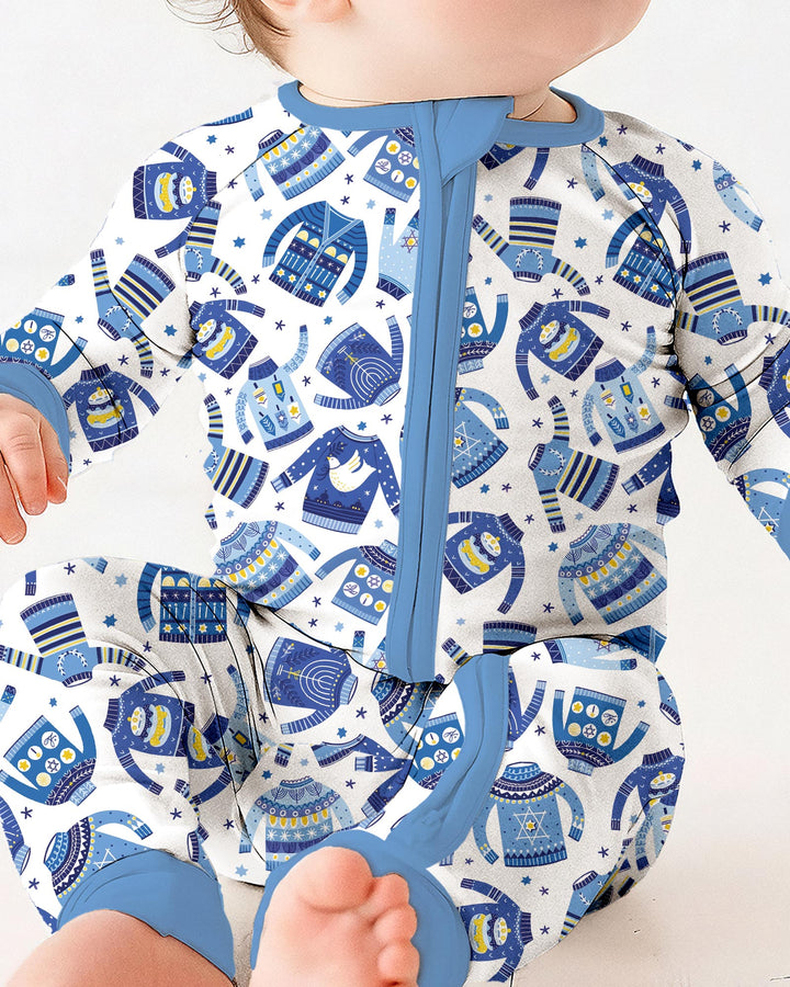 Cute Hanukkah Jumpers Bamboo Convertible Zippy