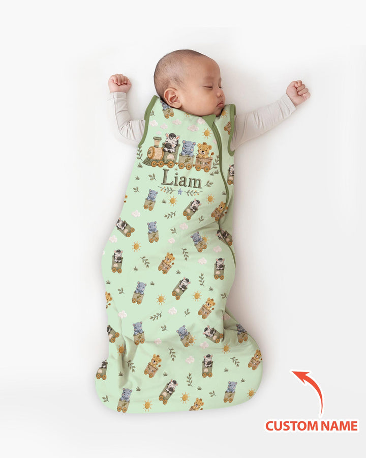 Cute Animal Train Bamboo Sleep Bag