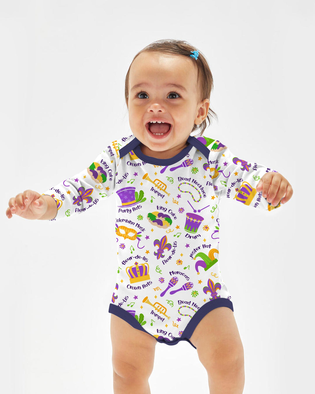 Mardi Gras Family Matching Bodysuit