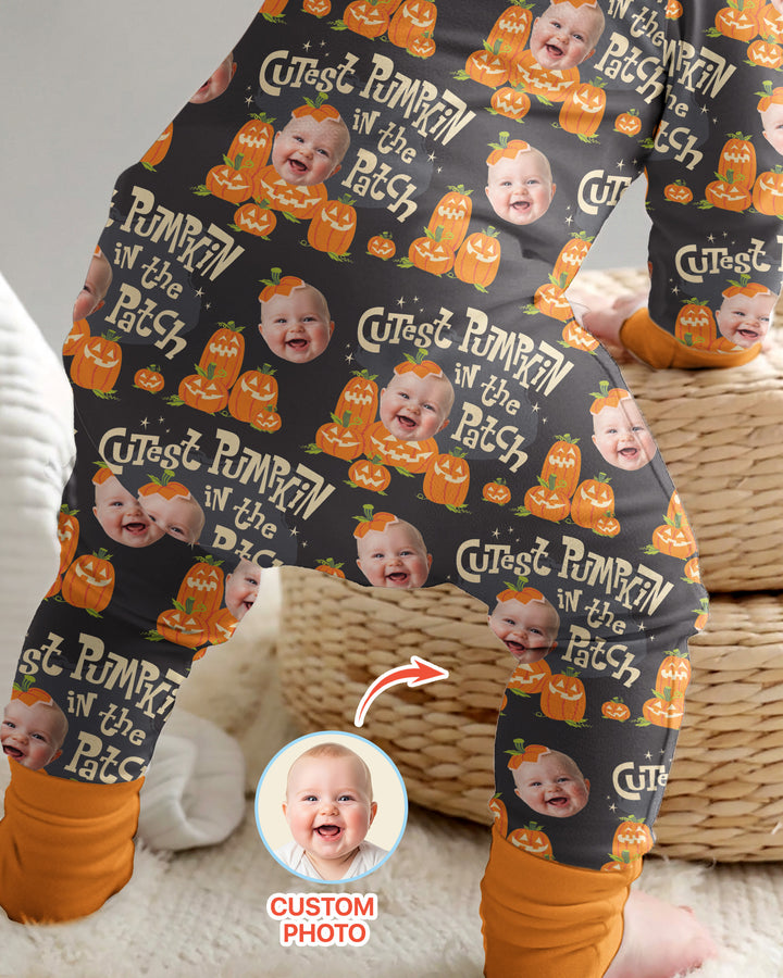 Gerippte Babykleidung mit individuellem Foto - Weich &amp; Skizzenhaft