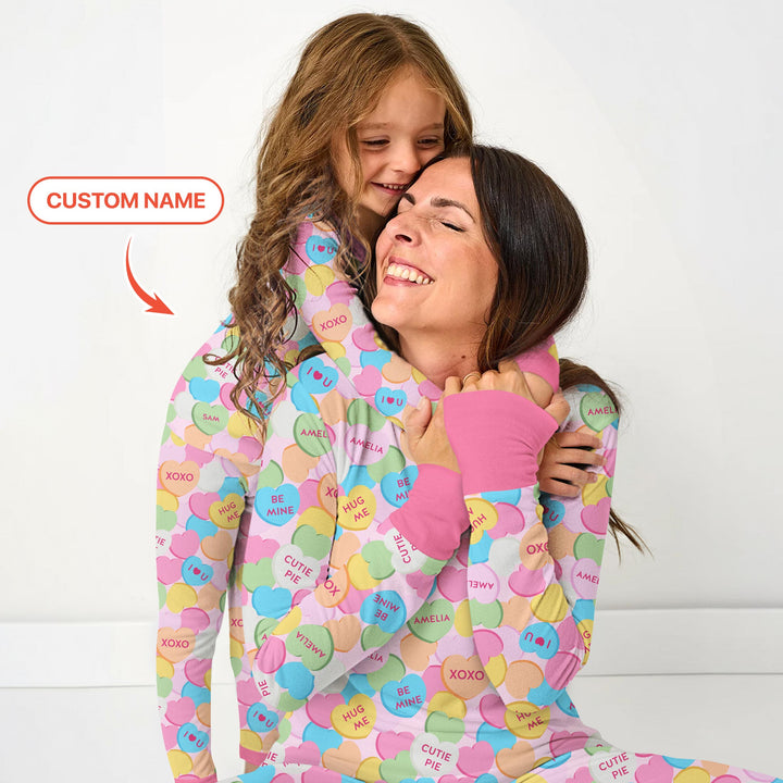 Valentine Candy Crush Family Matching Men's Pajama Set