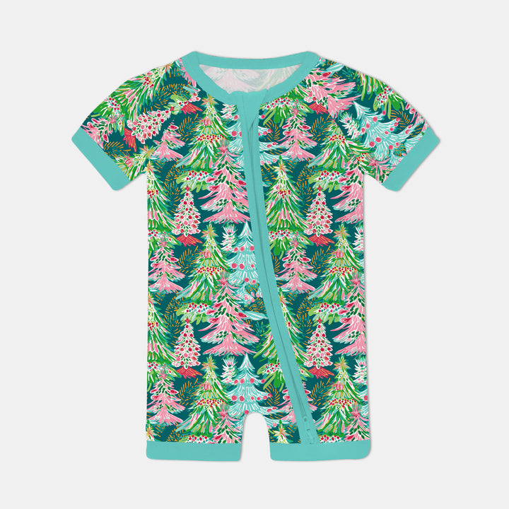 Brushstroke Merry Trees Shorty Zippy
