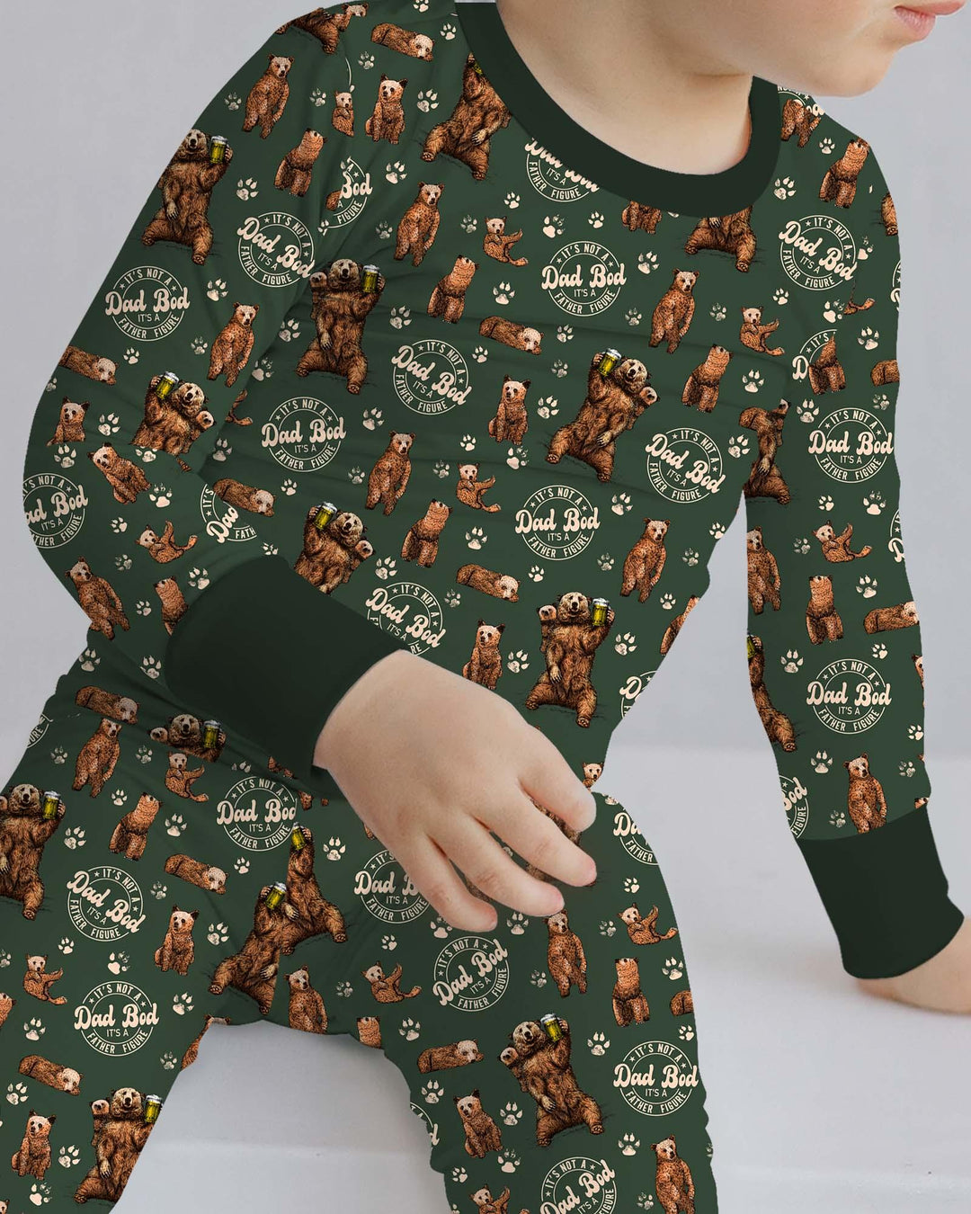 Daddy Bear It's Not A Dad Bod Bamboo Two Piece Long Sleeve Pajama Set