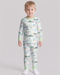 Whimsical Psalms 23 Map Bamboo Two Piece Long Sleeve Pajama Set