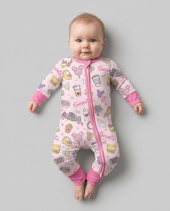 Custom Name Magical Trip Bamboo Convertible Zippy