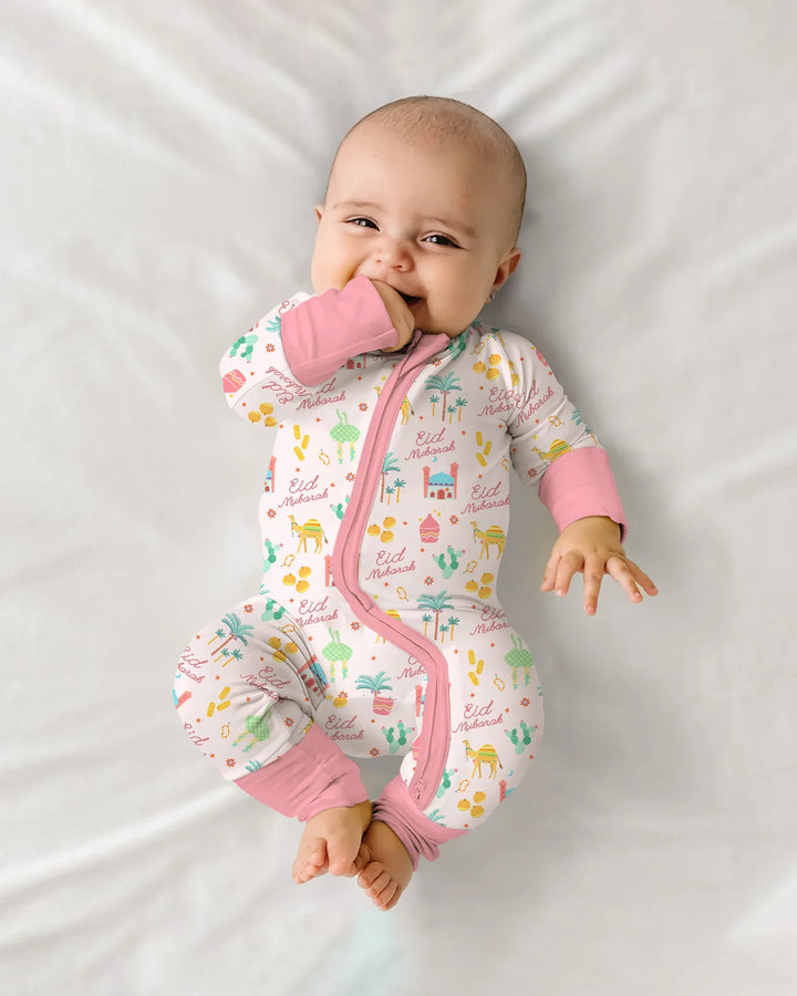 Eid Mubarak Matching Family Convertible Zippy