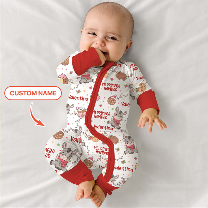 Mi Primera Navidad Custom Name Convertible Zippy , Mi Primera Navidad Custom Name Convertible Zippy - 0-3M