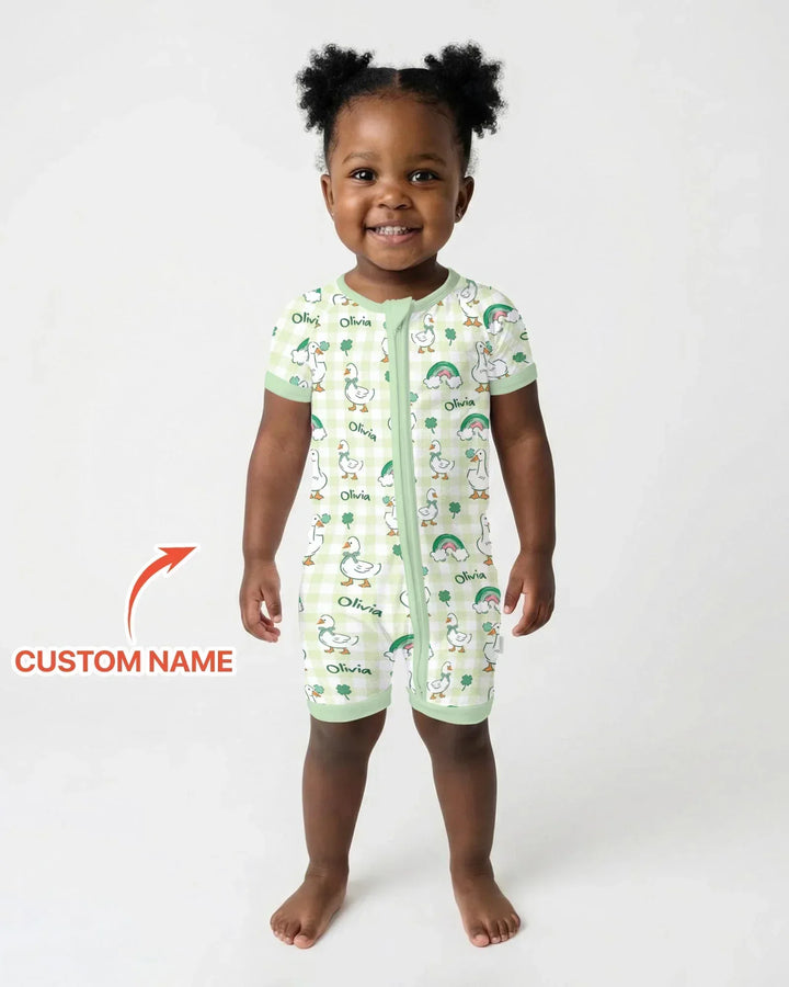 Custom Name Lucky Ducks Shorty Zippy