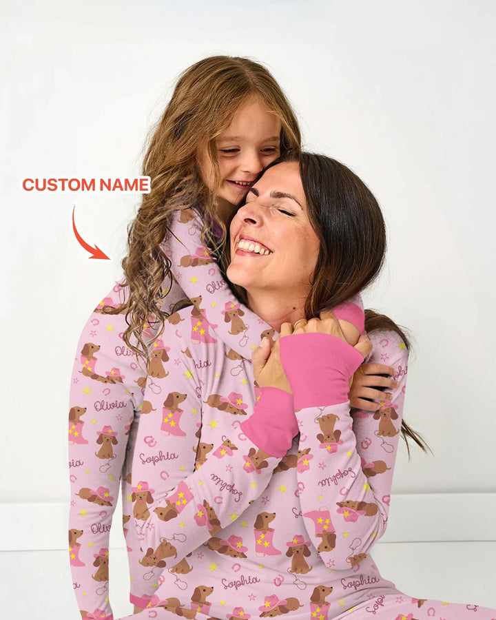Howdy Dackel Pyjama-Set für Damen