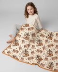 Floral Fall Give Thanks To The Lord Bamboo Blanket
