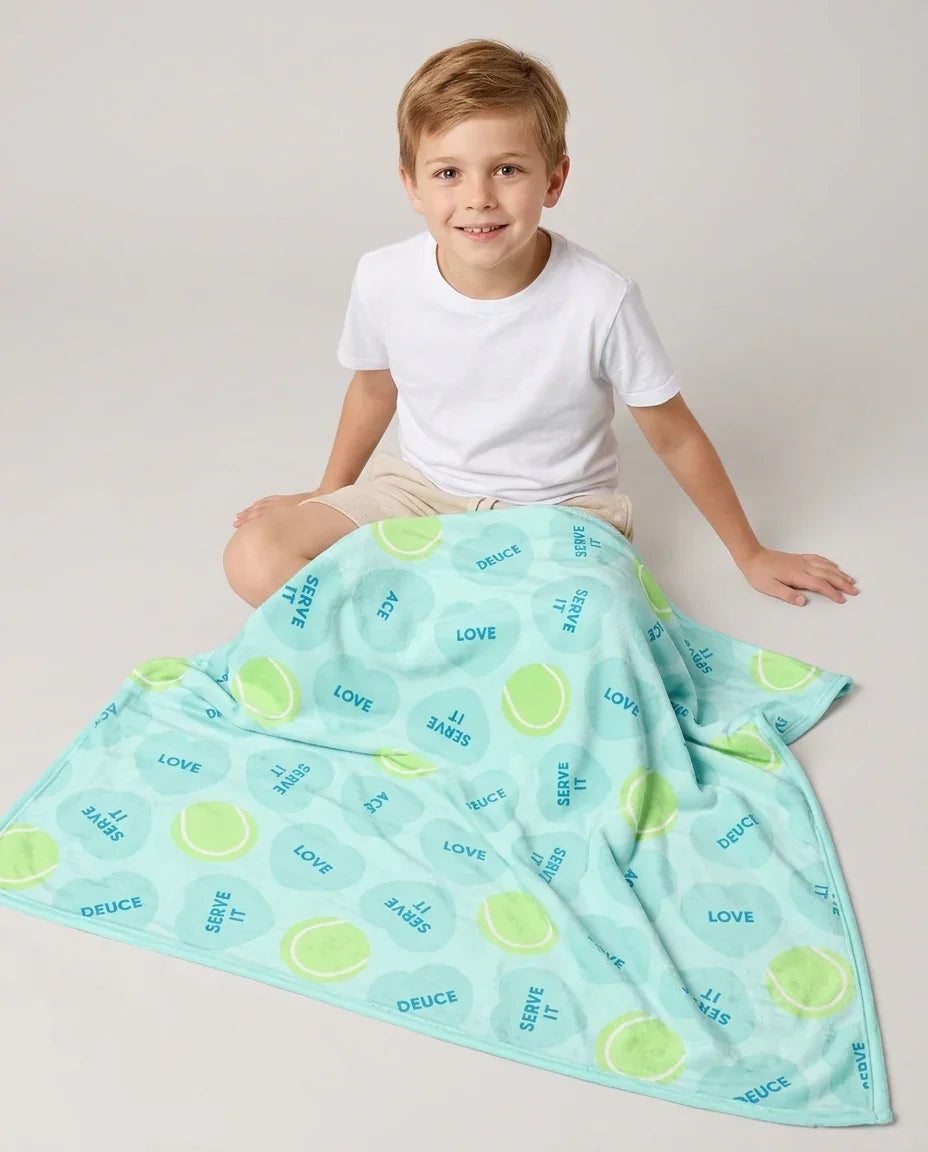Tennis with Love Bamboo Blanket