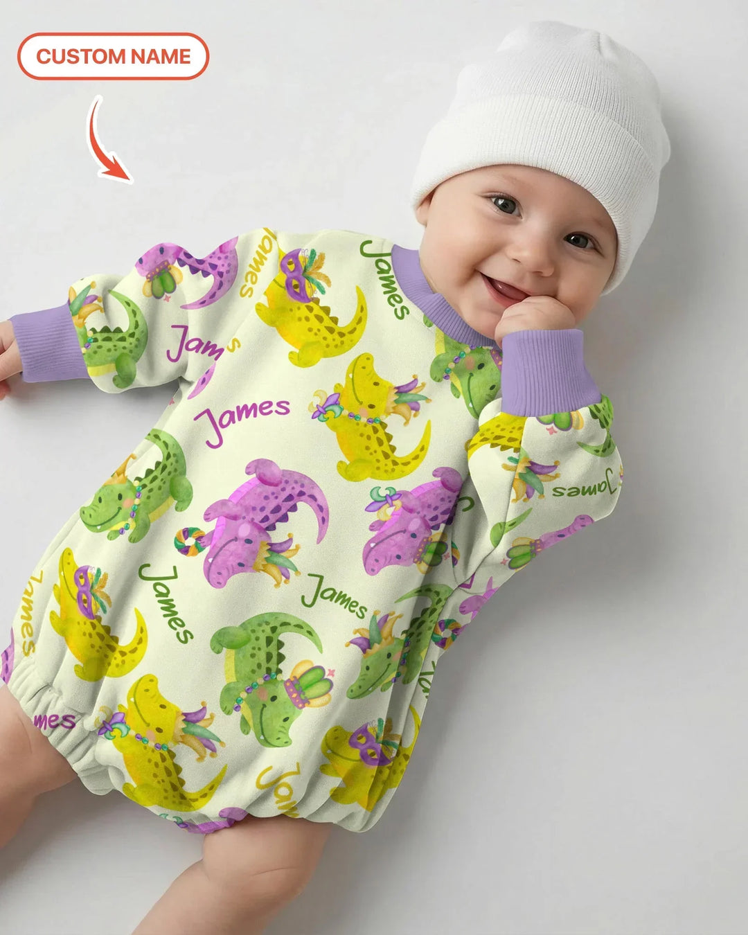 Gerippte Babykleidung mit individuellem Foto - Weich &amp; Skizzenhaft