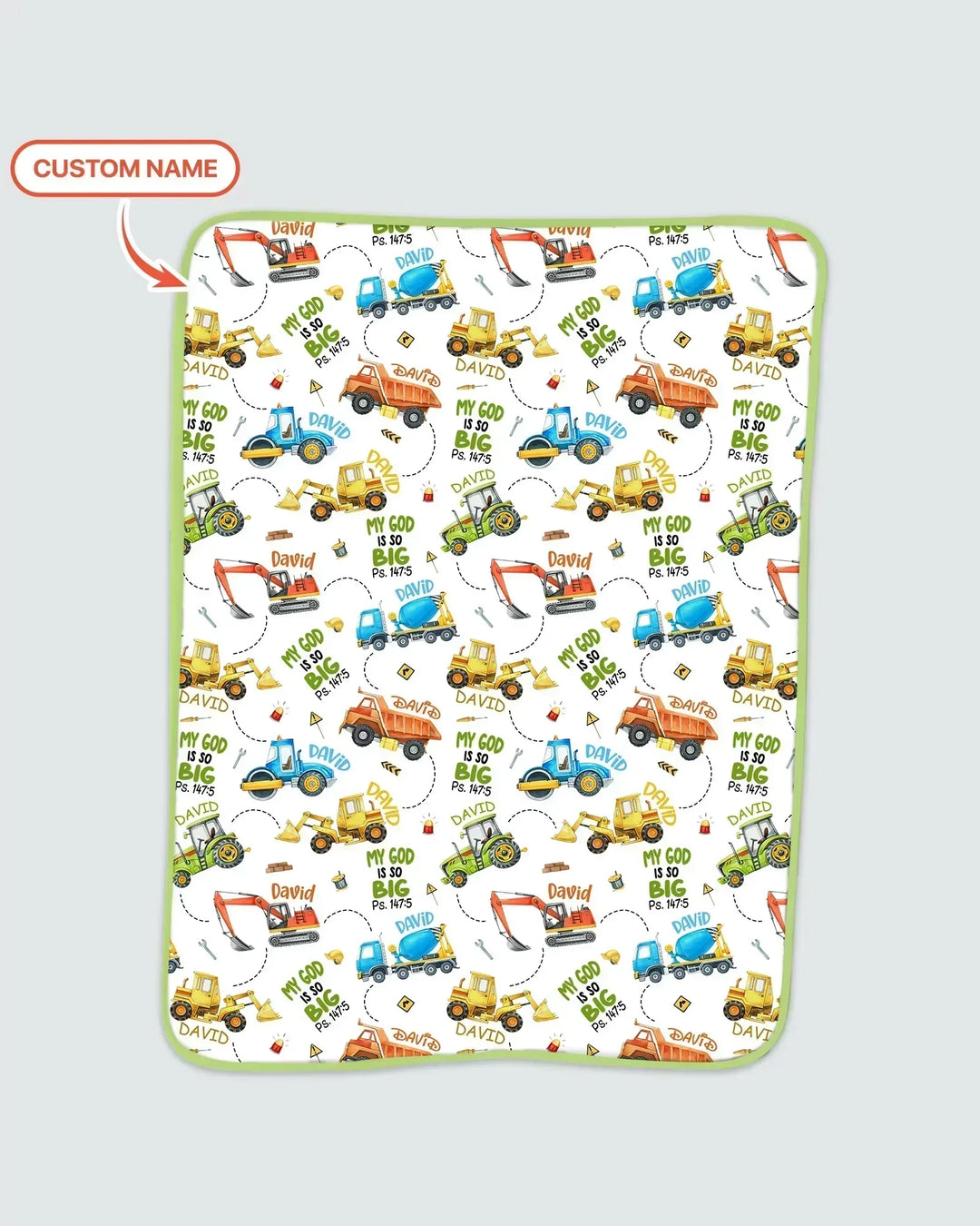 My God Is So Big Custom Name Bamboo Blanket