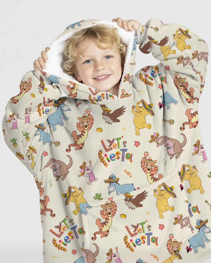 Let's Fiesta Wearable Bamboo Blanket Hoodie