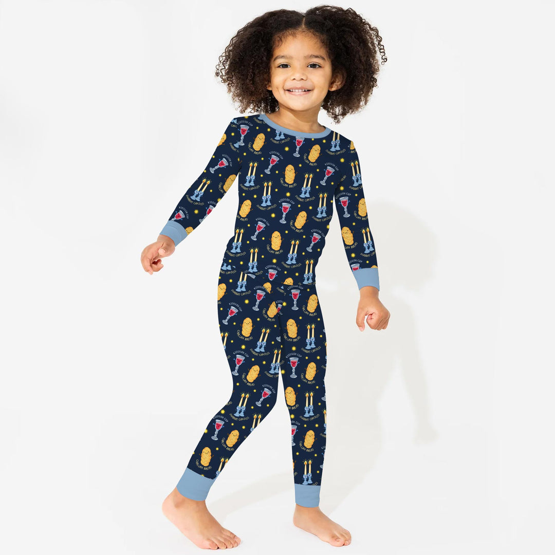 Shabbat Eve Two Piece Long Sleeve Pajama Set