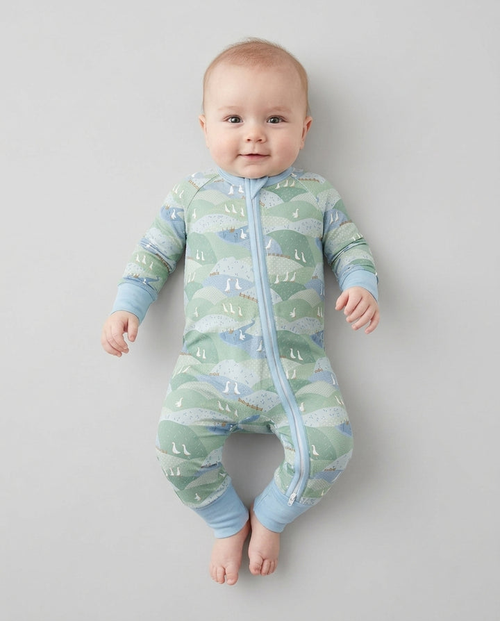Gerippte Babykleidung mit individuellem Foto - Weich &amp; Skizzenhaft