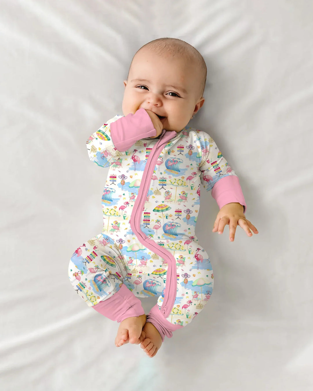 Flamingo Beach Family Matching Bamboo Convertible Zippy