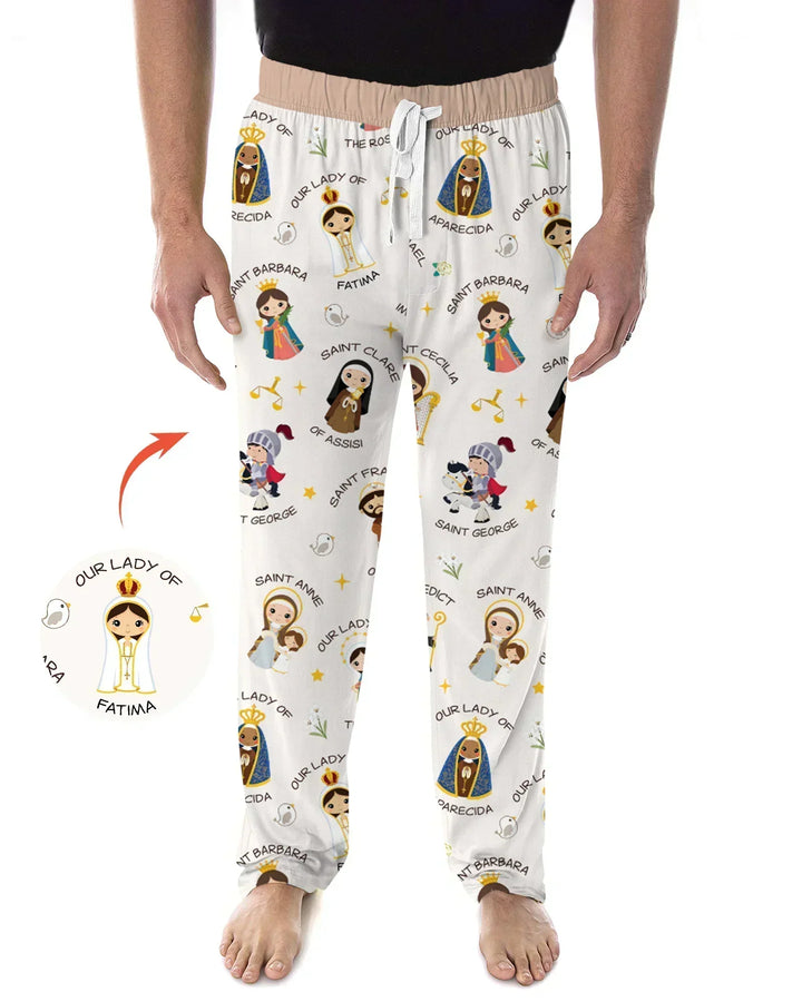 Pray For Us Family Matching Men's Pajama Set