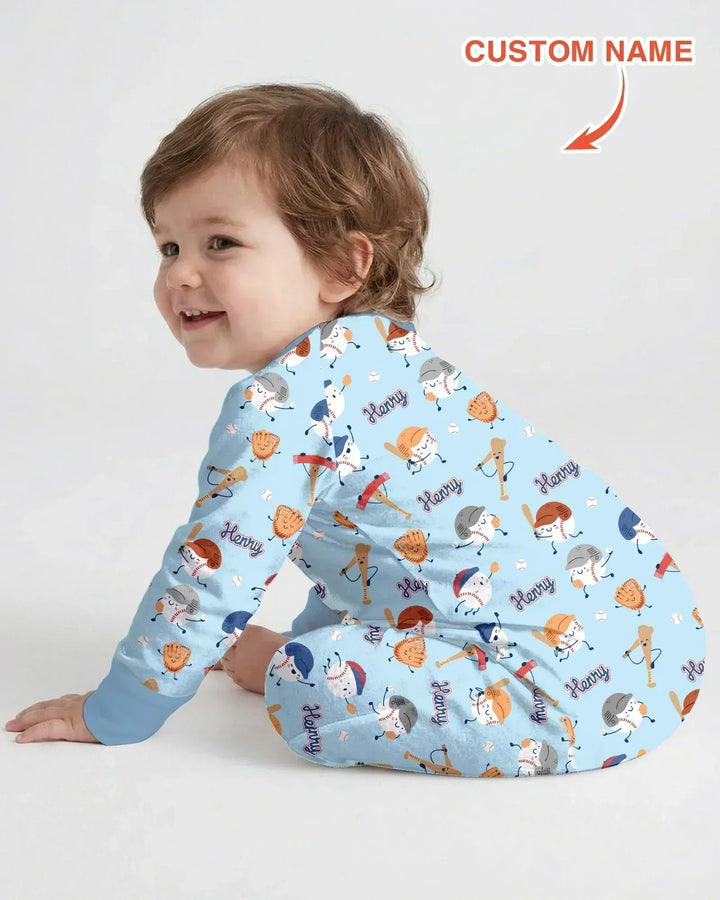 Custom Name Ballparl Family Matching Bamboo Convertible Zippy