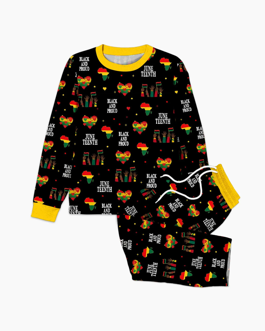 Juneteenth Black and Proud Bamboo Men's Pajama Set