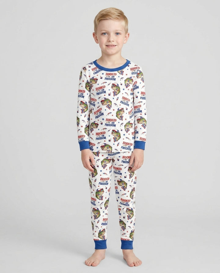 Hooked On Freedom Bamboo Two Piece Long Sleeve Pajama Set