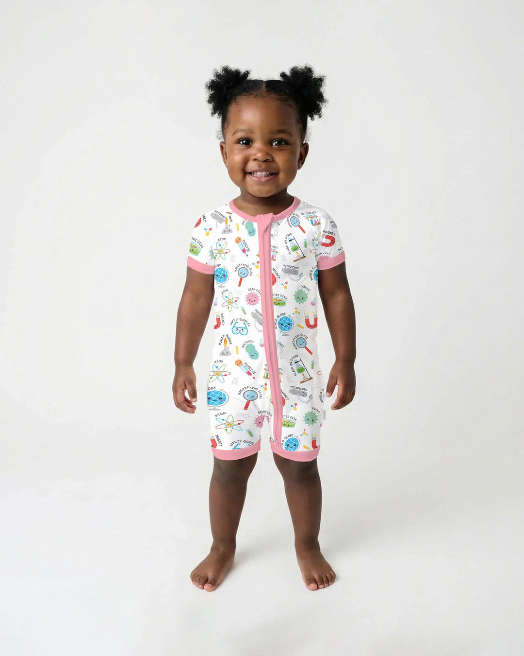 Science Fun Family Matching Bamboo Shorty Zippy