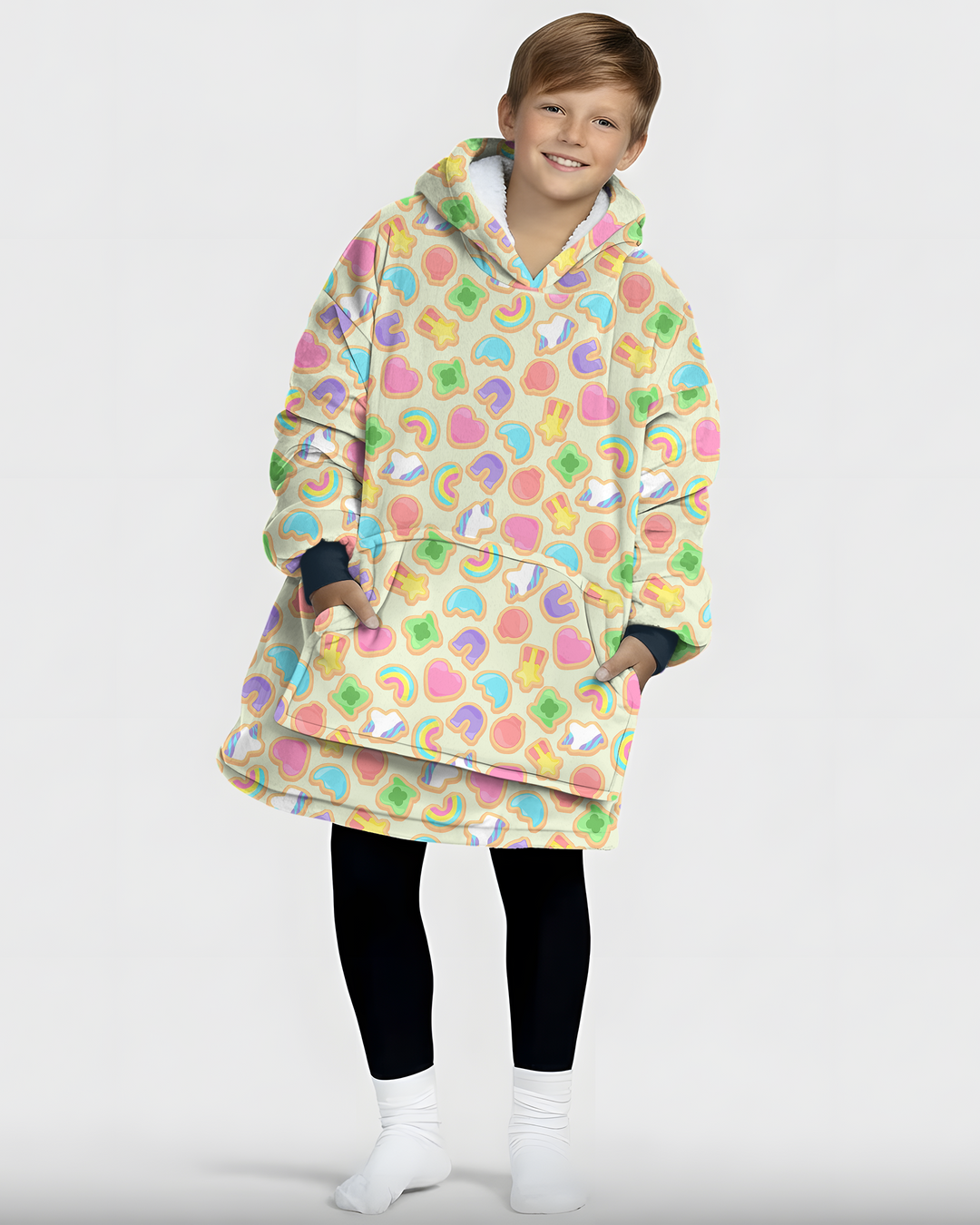Lucky Marshmallow Cookies Blanket Hoodie