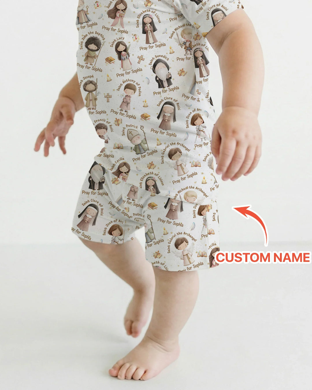 Pray For Me Custom Name Bamboo Two Piece Short Sleeve Shorts Pajama Set