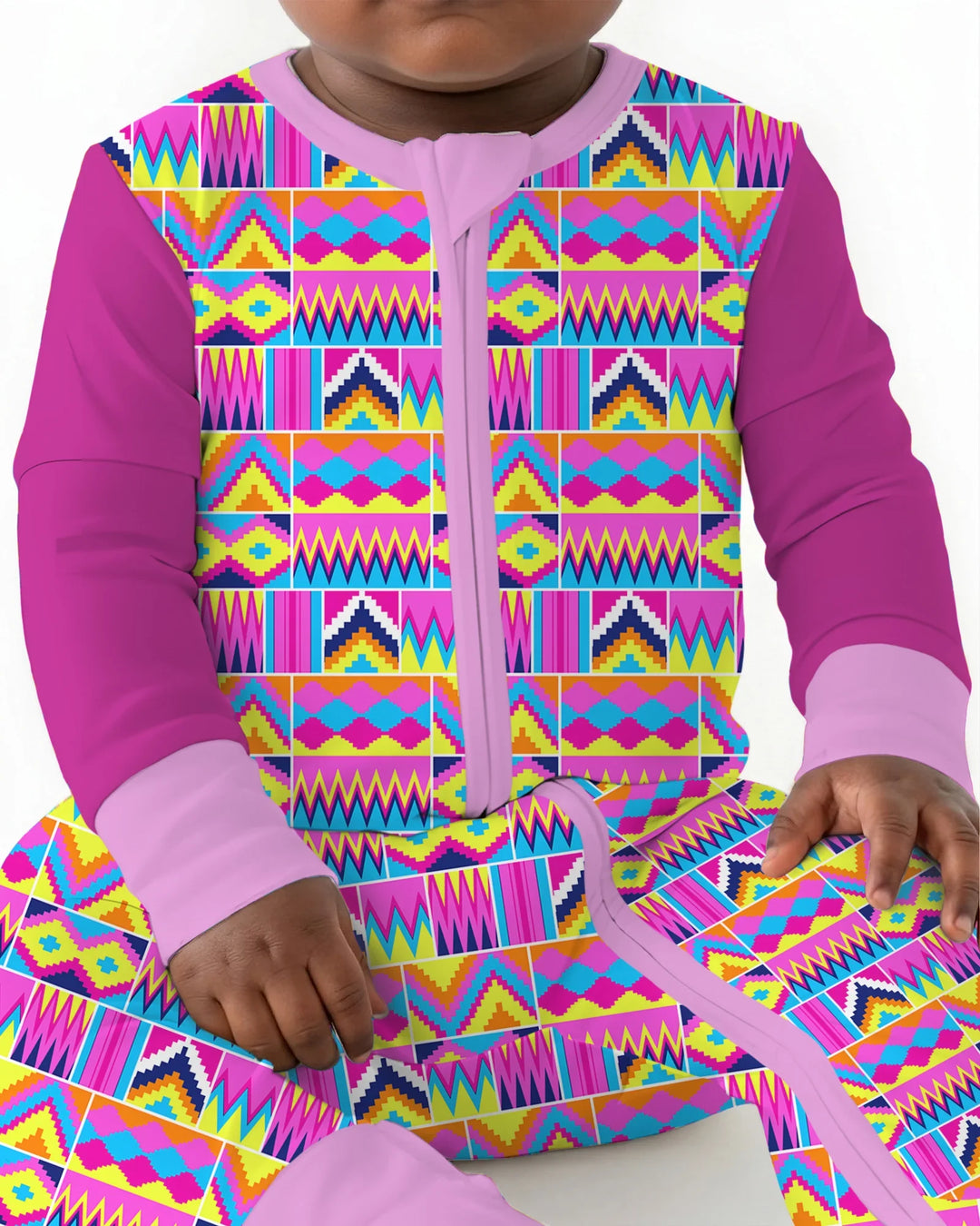 Kente Vibes Family Matching Bamboo Convertible Zippy