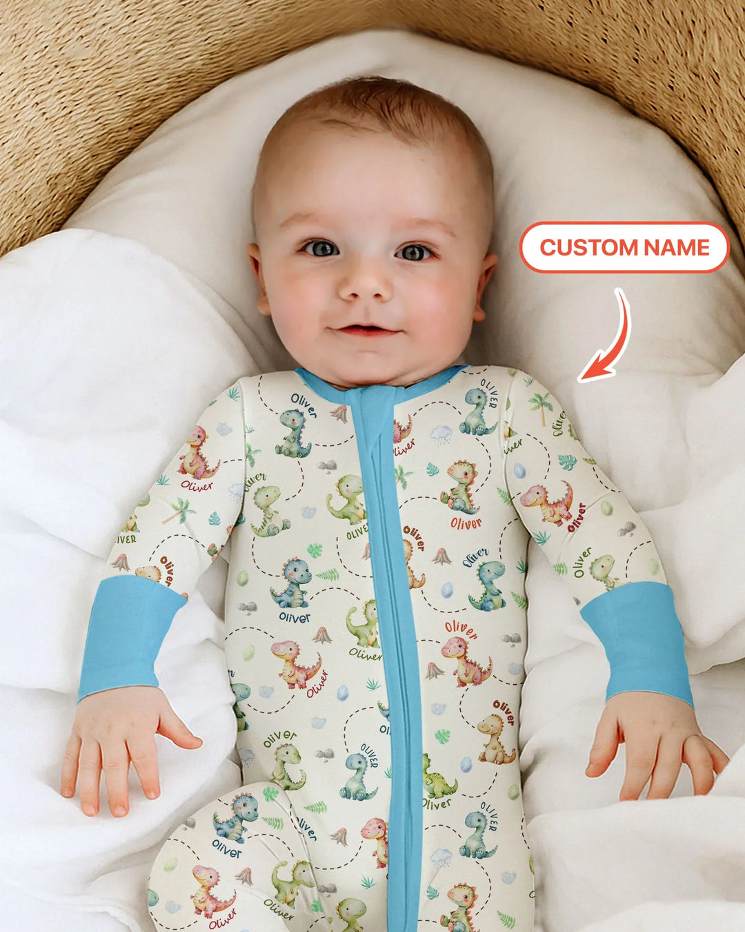 Gerippte Babykleidung mit individuellem Foto - Weich &amp; Skizzenhaft