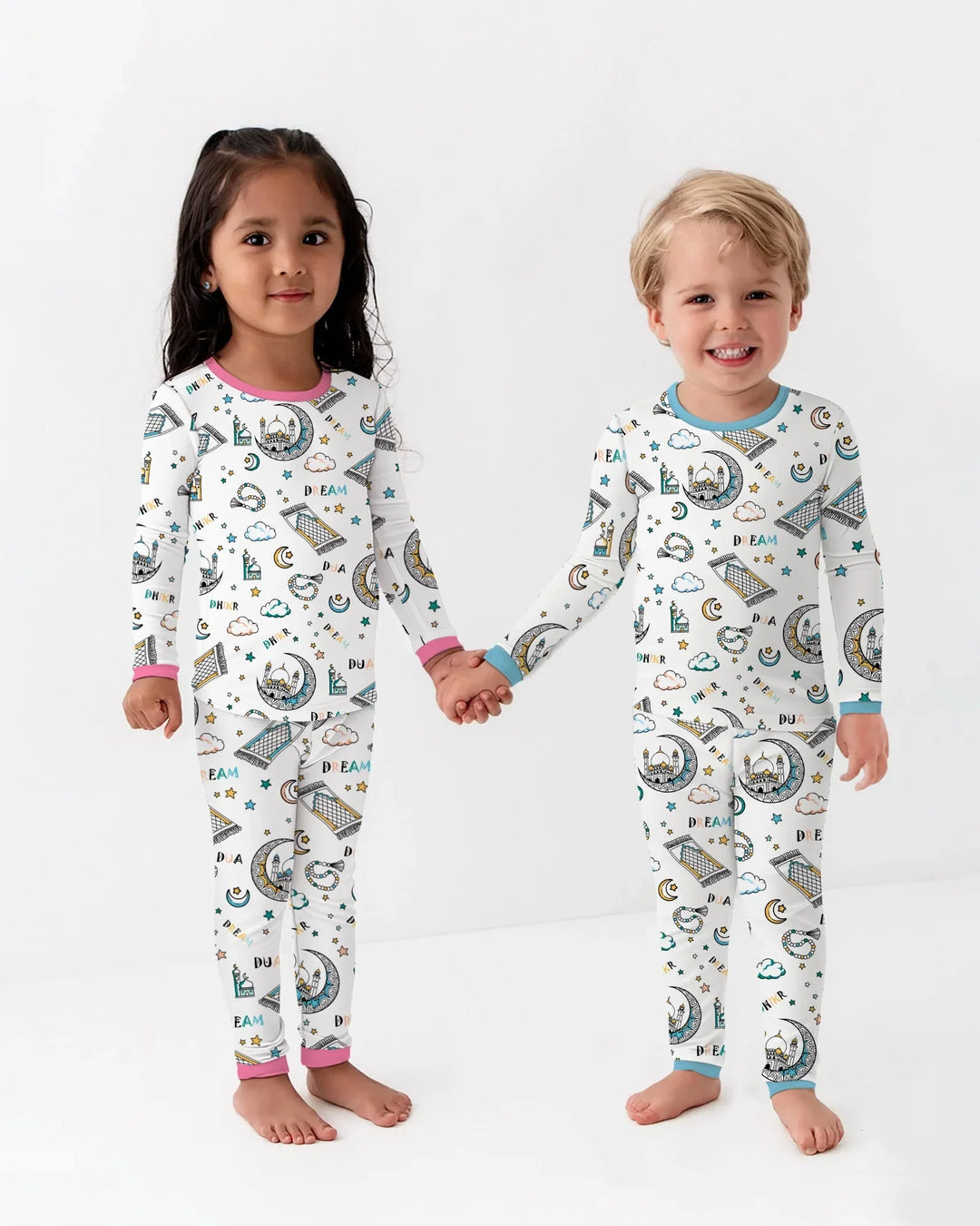 Dua, Dhikr, Dream Matching Family Two Piece Long Sleeve Pajama Set