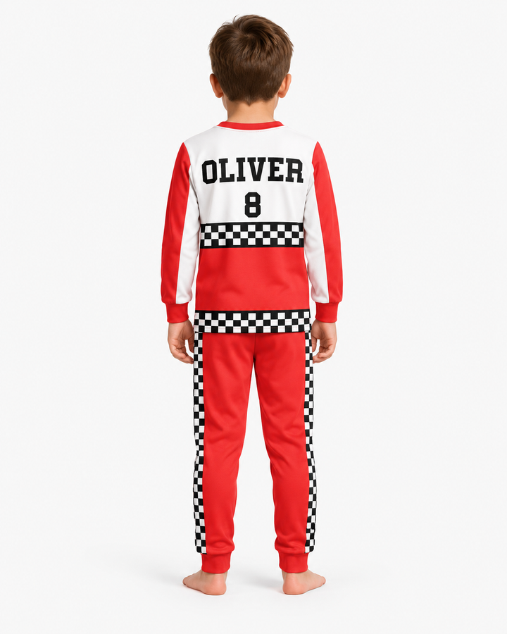 Born To Race Bamboo Two Piece Long Sleeve Pajama Set