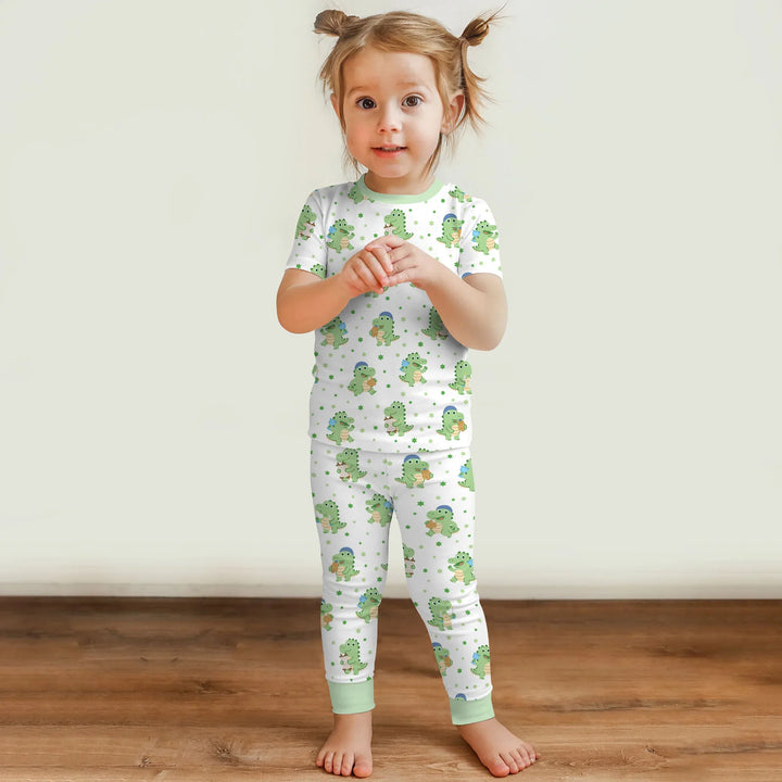 Zweiteiliges, kurzärmliges Pyjama-Set mit Marienkäfern