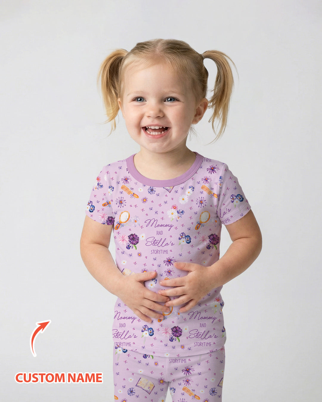 Zweiteiliges, kurzärmliges Pyjama-Set mit Marienkäfern