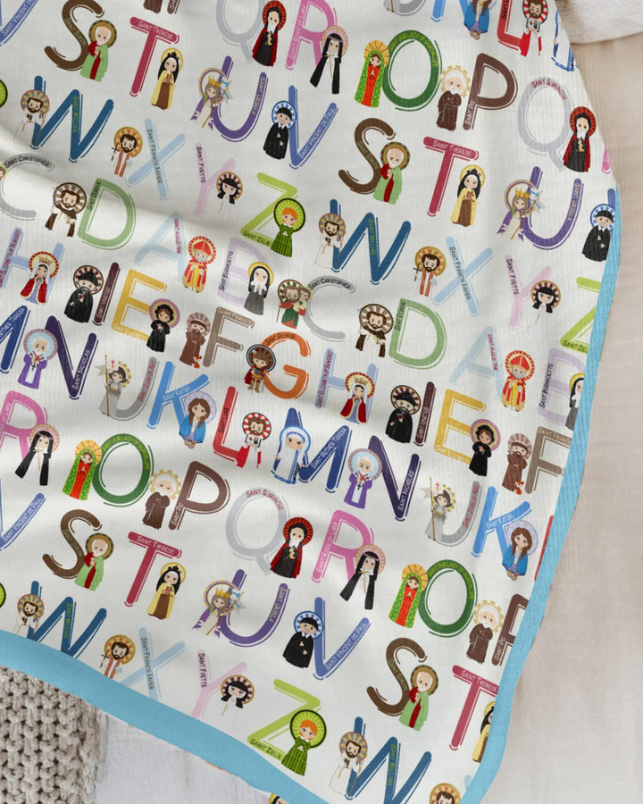 Saint ABCs Bamboo Blanket