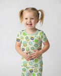 St. Patrick's Day Donut Bamboo Two Piece Short Sleeve Pajama Set