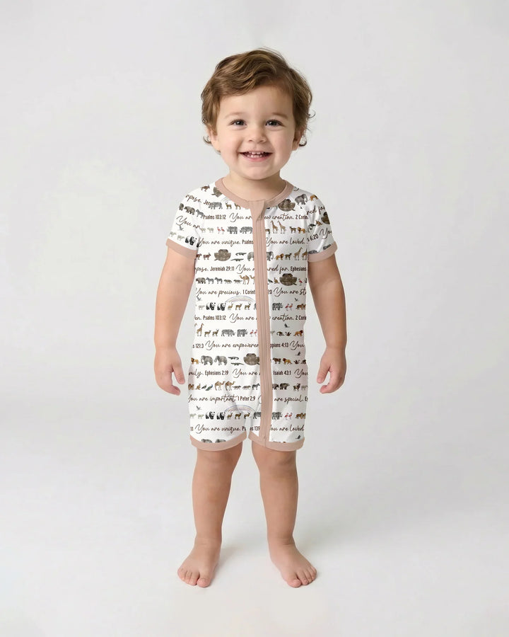 Biblical Noah's Ark Bamboo Shorty Zippy