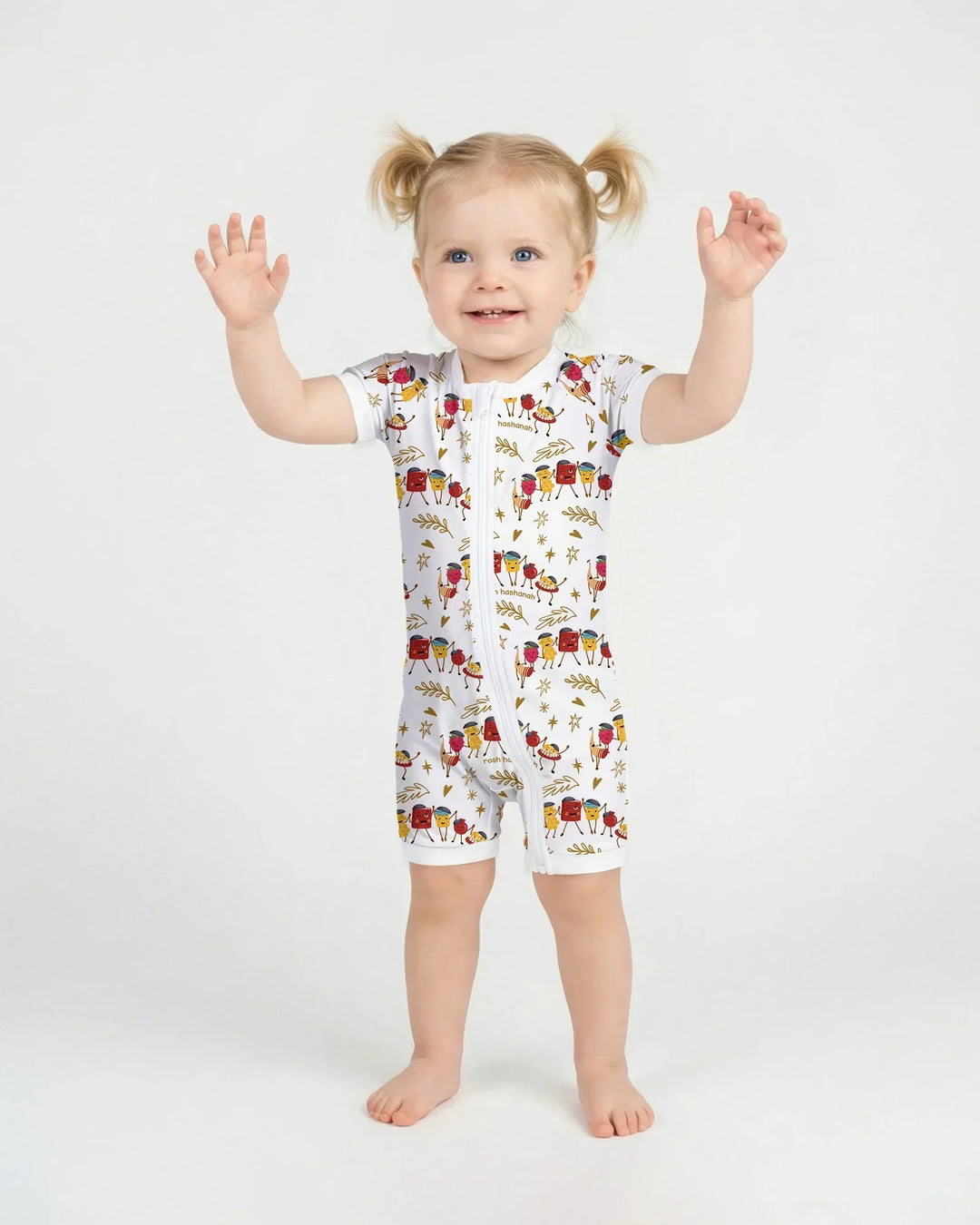 Let's Celebrate Rosh Hashanah Bamboo Shorty Zippy