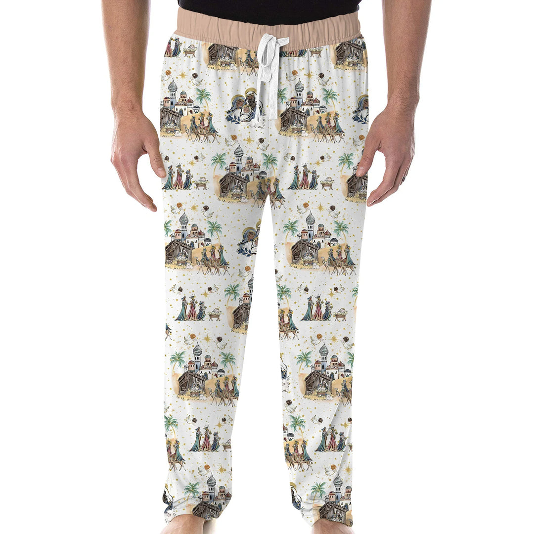 Nativity Christmas Family Matching Family Men's Pajama Set