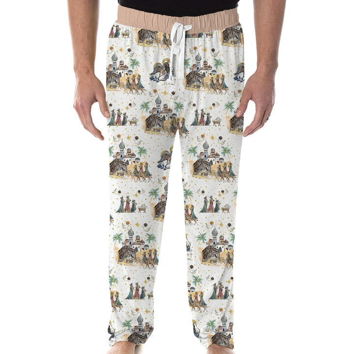 Nativity Christmas Family Matching Family Men's Pajama Set