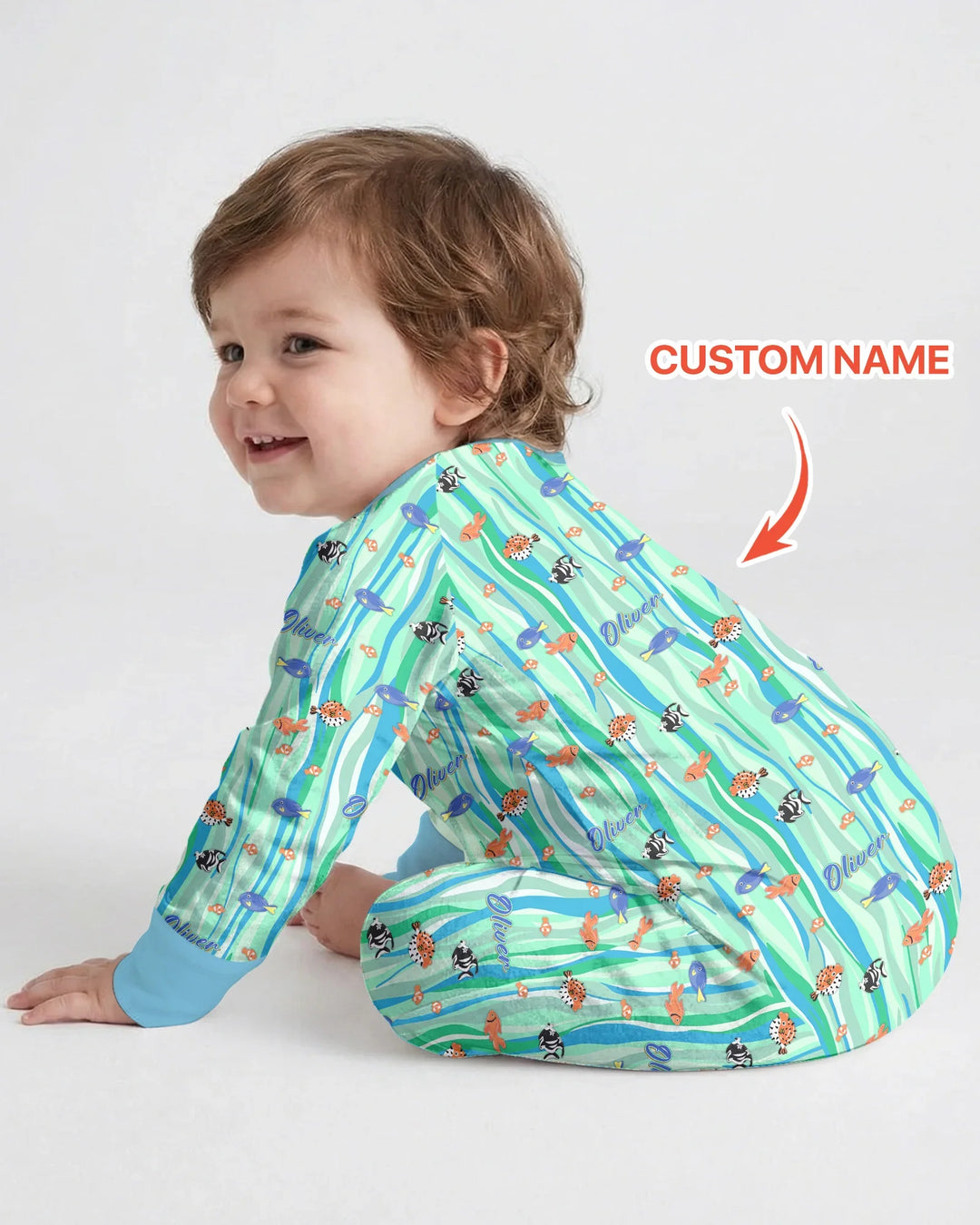Custom Name Summer Beach Bamboo Convertible Zippy