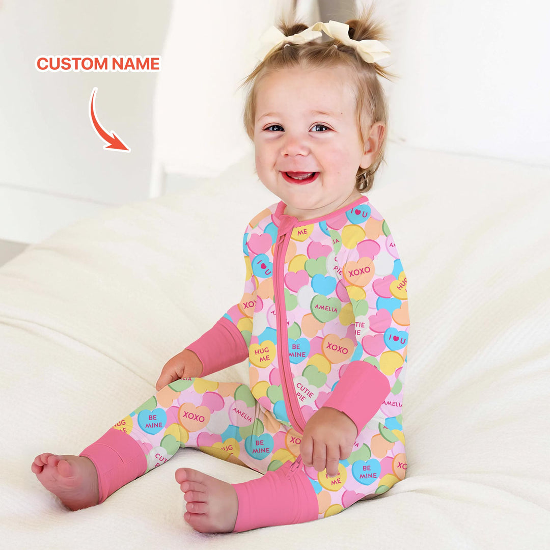 Valentine Candy Crush Family Matching Convertible Zippy