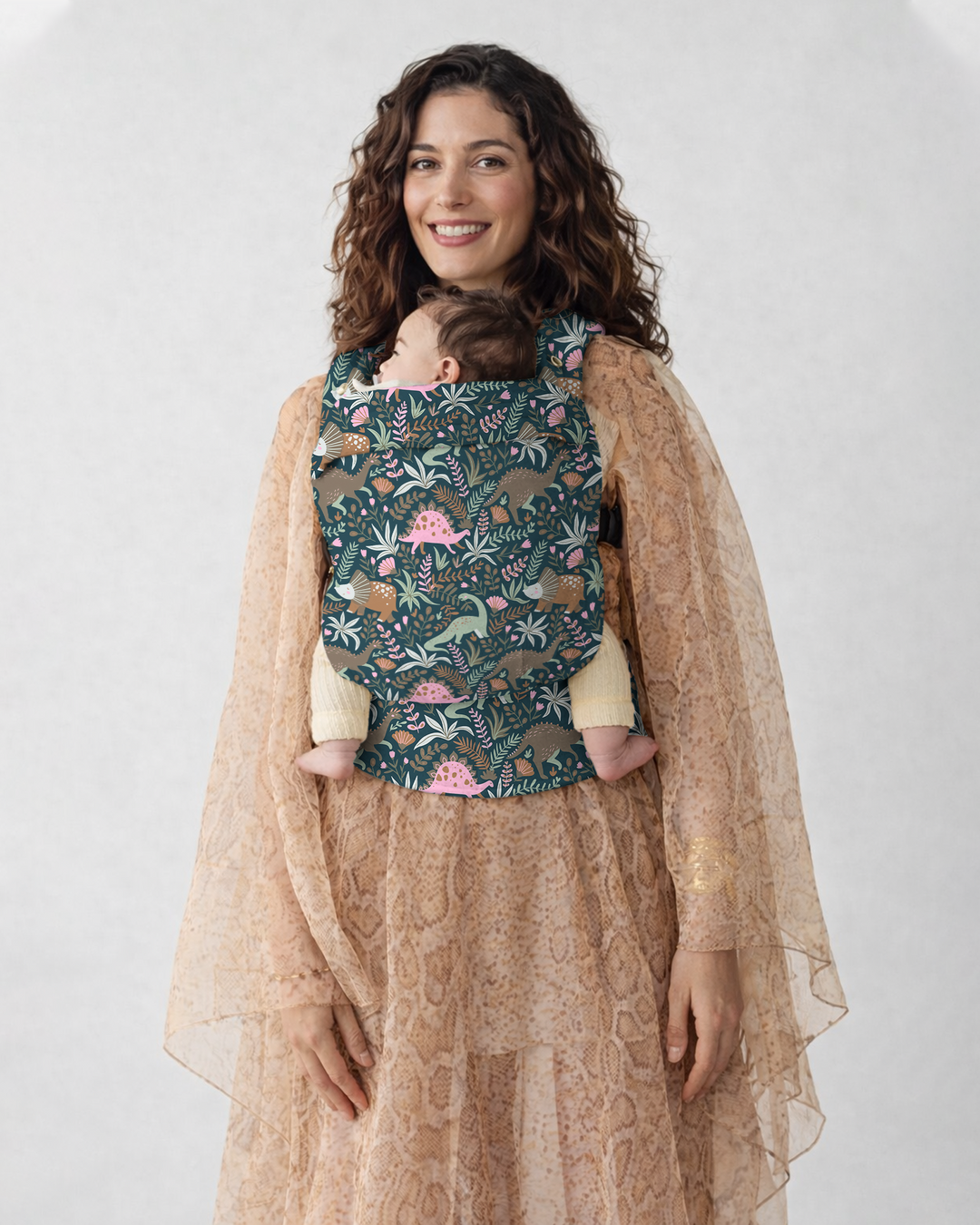 Whimsical Dino Garden Adventure Baby Carrier