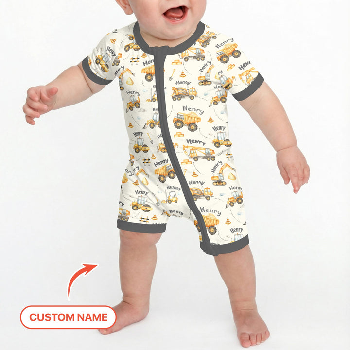 Constructions Machines Custom Name Shorty Zippy