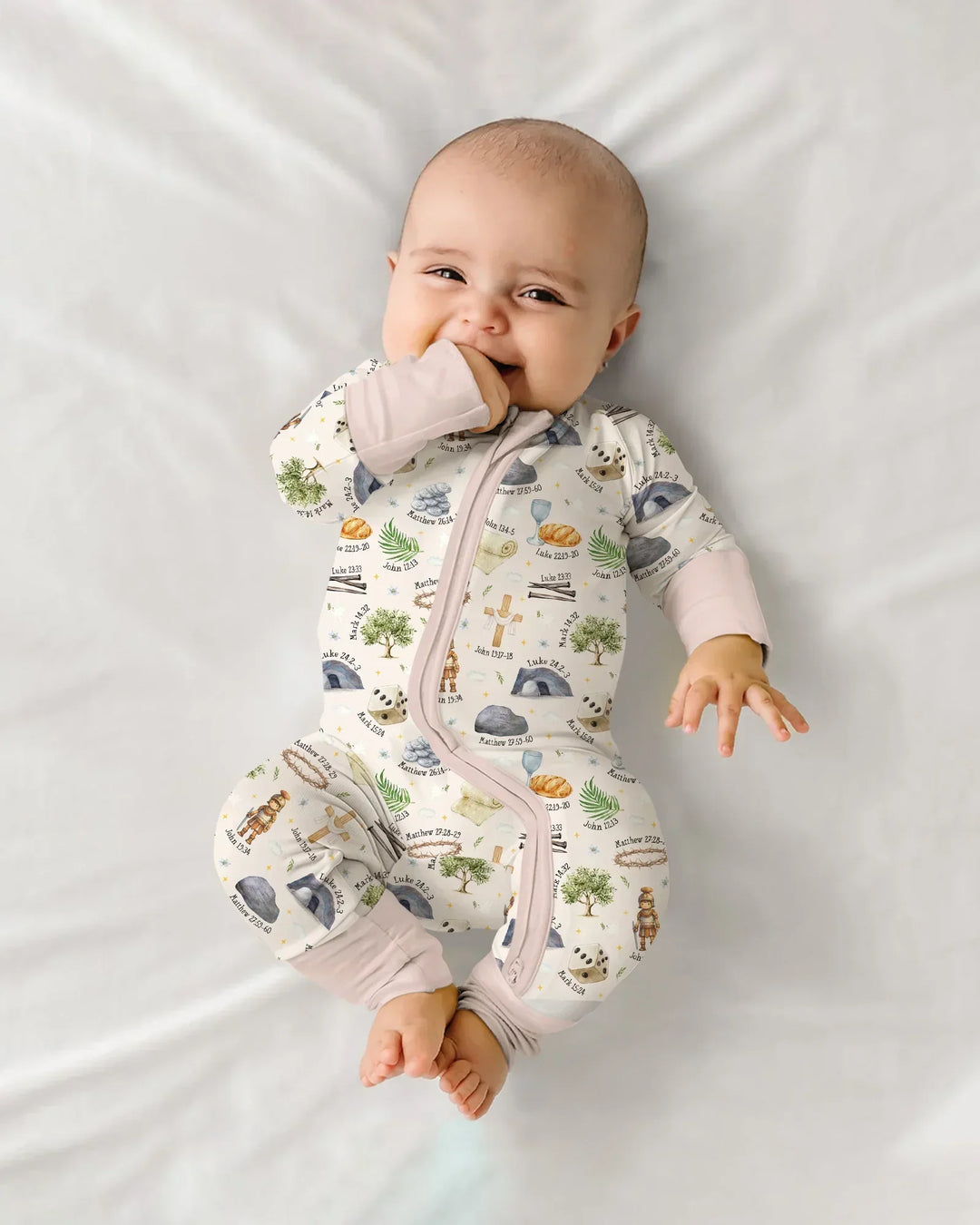 Gerippte Babykleidung mit individuellem Foto - Weich &amp; Skizzenhaft