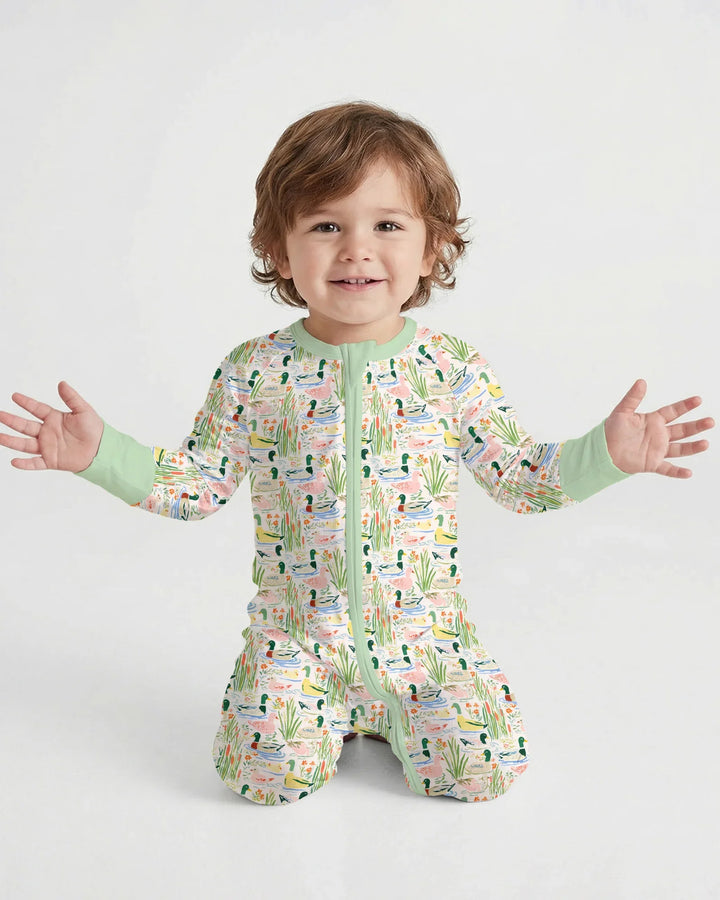 Whimsical Mallard Duck Bamboo Convertible Zippy