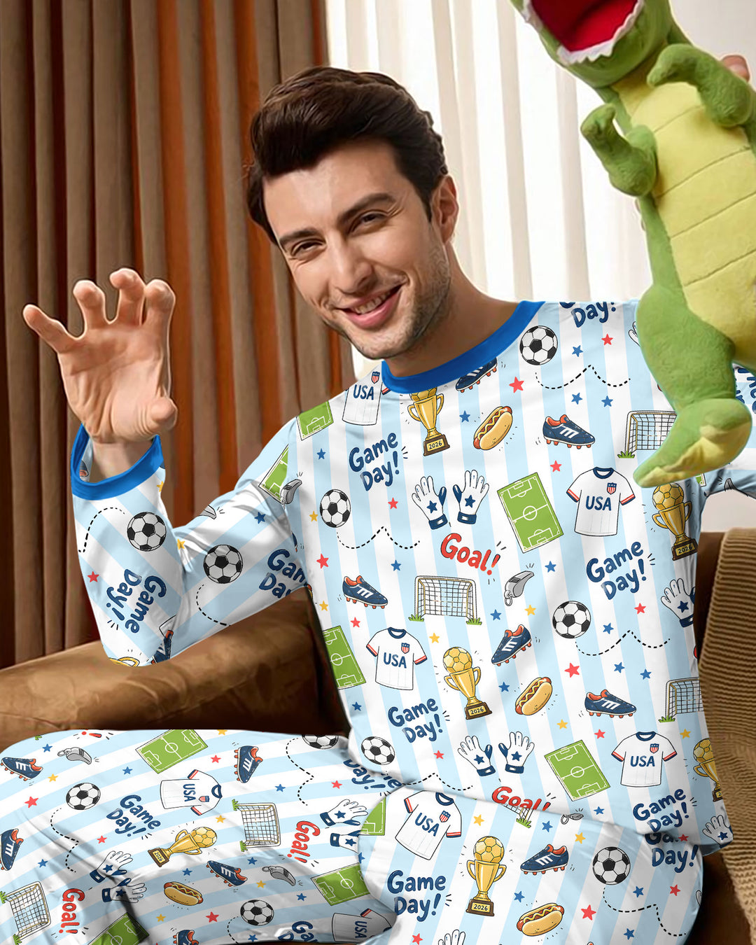plantilla Conjunto de Pijama de Bambú para Hombre