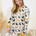 Botanical Cats Bamboo Women Pajama Set