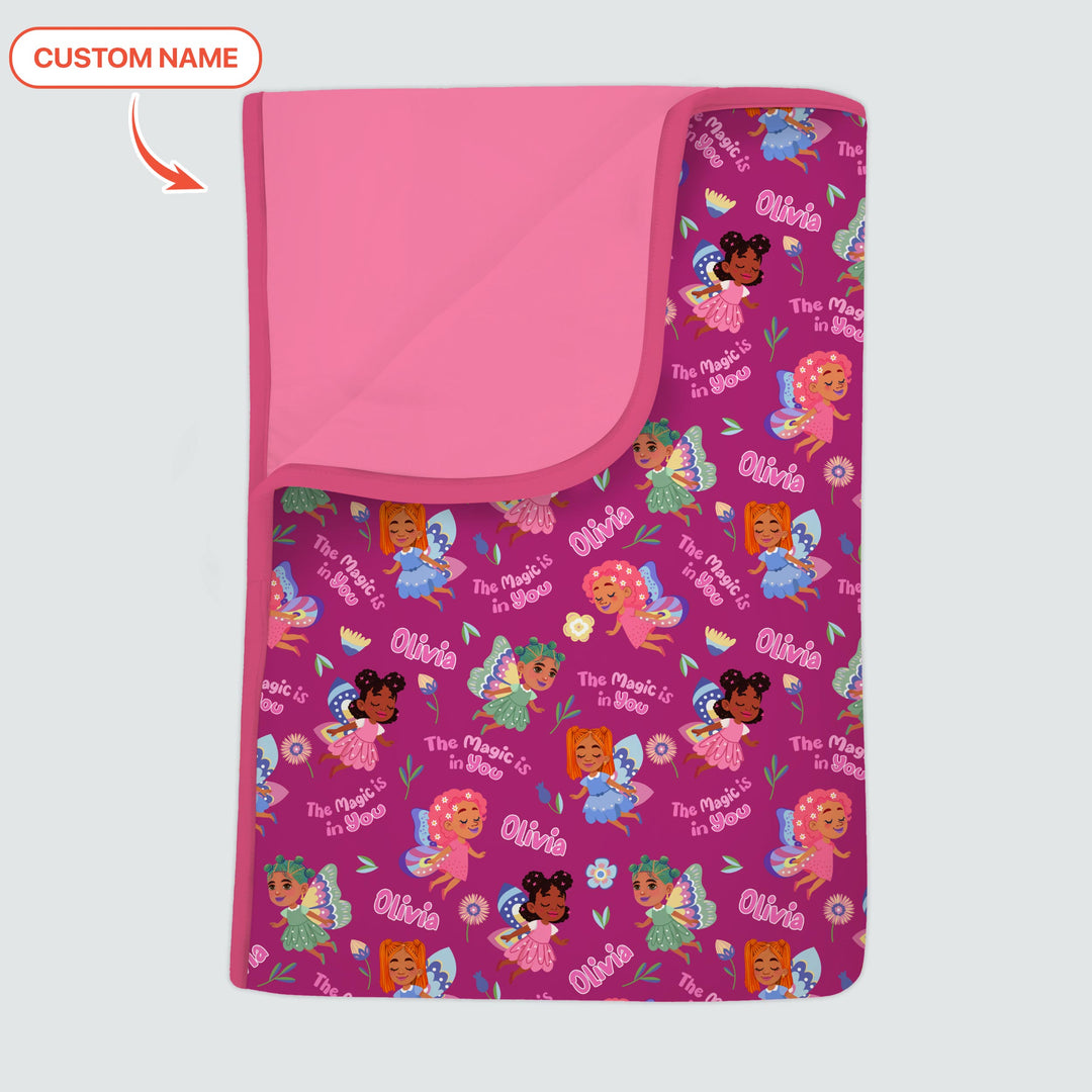 Little garden fairy Toddler Blanket